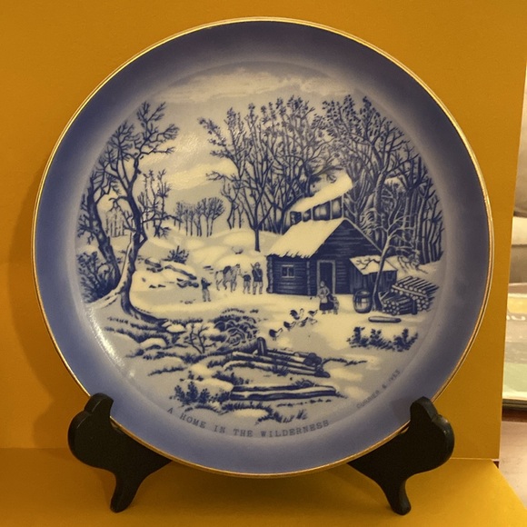 Two Currier and Ives 8” Collector Plates - Picture 2 of 8